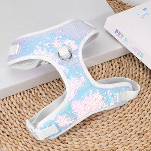 HanYang OEM Zeremonie Braut Hochzeit Shiny Dog Harness für weibliche männliche Hunde Mermaids Dog Harness - Product Image 2