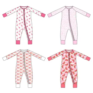 Custom Merino Wool Autumn/Winter 1 Piece Pajamas For Children