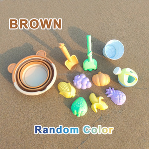 LASIVE TOYS Seau pliable non toxique <span class=keywords><strong>à</strong></span> bords lisses, moules de <span class=keywords><strong>bac</strong></span> <span class=keywords><strong>à</strong></span> <span class=keywords><strong>sable</strong></span> durables, matériau sûr, ensemble complet, jouets de plage mignons - Product Image 3