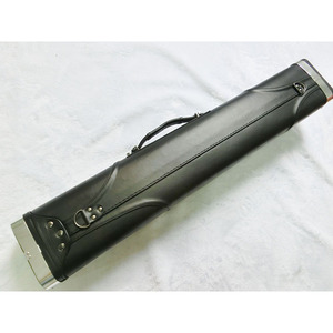 1/2 size duro cue caso di colore nero con striscia di alluminio entrambi i lati cue box con 6 fori - Product Image 2