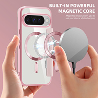 Weview Étui portefeuille magnétique de luxe en PU pour téléphone portable Google Pixel 10 Pro en galvanoplastie