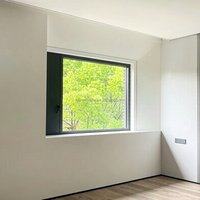 Ventanas Micro de Aluminio con Rotura de Puente Térmico, Doble Acristalamiento, Vidrio Templado Low-E, para Cocina, Sótano, Seguridad, Privacidad y Protección Infantil