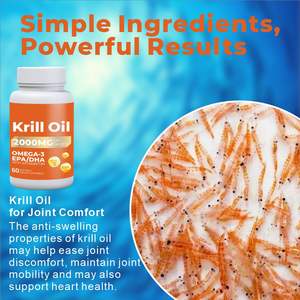 Capsules d'huile de <span class=keywords><strong>krill</strong></span> oméga-3 sauvage de l'Alaska AegleWell Marque privée Gélules Capsules de suppléments d'huile de <span class=keywords><strong>krill</strong></span> pour adultes - Product Image 4