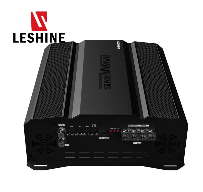 Leshine r 5000.1 alto-falantes automotivo, classe d, sistema de música para automóveis, amplificador e áudio 5000w, subwoofer