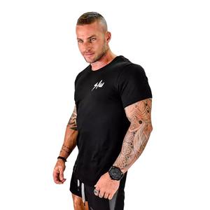 मांसपेशी कसरत भाइयों पुरुषों के खेल कपास टी-शर्ट लोचदार बास्केटबॉल त्वरित-शुष्क बास्केटबॉल शॉर्ट आस्तीन खिंचाव कपास - Product Image 5