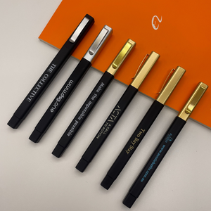 Pulpen Hotel Mewah Berkualitas Tinggi, Laris Manis, Berbahan Karet dengan Klip Emas, Bentuk Persegi, Bisa Custom Logo, Pulpen Promosi - Product Image 4