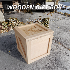 Eco-friendly Handmade Pine <b>Wood</b> Gift Boxes Personalized Laser Engraving Craft Packaging Solutions Miniature <b>Crate</b> Gifts/ - Product Image 2