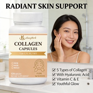 Kangherb OEM/ODM Lebensmittelqualität Kollagen Sporternährungsergänzung zur Unterstützung der Immunität und Körpergesundheit Kollagen-Kapseln - Product Image 3