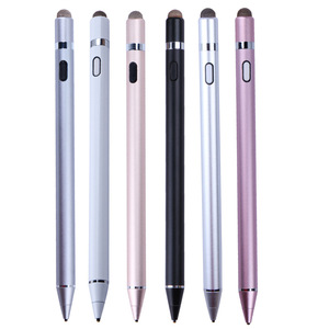 Caneta Stylus Capacitiva Ativa de Metal com Tela Sensível ao Toque K818-Five Circle para Celulares, Tablets e Phablets com Clipe para Desenho – Atacado - Product Image 5