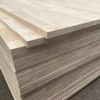 Planche en bois massif de caoutchouc à jointure à languettes, prix usine de gros, pour fabricants de meubles, lits et tables, 1220*2440mm