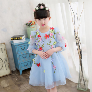 Último Diseño al por Mayor, Hermosos Vestidos de Algodón con Encaje para Bebés Niñas - Product Image 4