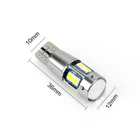 RCJ T10 Canbus 3030 12SMD LED-Leuchten W5W 194 168 Auto-Innen leuchten 6500K 600LM CE-zertifiziert