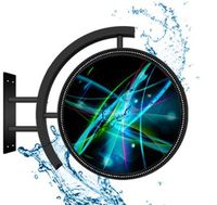 RGX P4 Maßgefertigtes Einseitiges Rundes LED-Schild Outdoor Wasserdichte Vollfarbige LED-Logo-Anzeige für Filialketten Großhandel