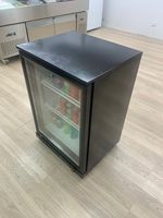 Mini-réfrigérateur à bière compact avec porte vitrée pour bar à domicile et bureau