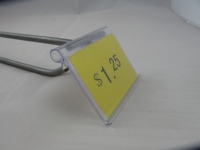 Porte-étiquette en plastique PVC extrudé personnalisé pour bande de tickets, pour étagère de supermarché