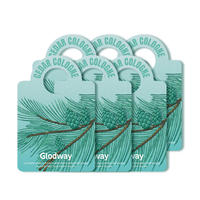 Carte parfumée désodorisante longue durée pour pare-soleil de console de véhicule, personnalisable, tendance, avec une agréable senteur florale
