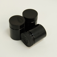 Pot anti-odeur vide, transparent, rond, pour fleurs, en PET, résistant aux enfants, avec couvercle CR, pour bonbons gélifiés pour animaux de compagnie