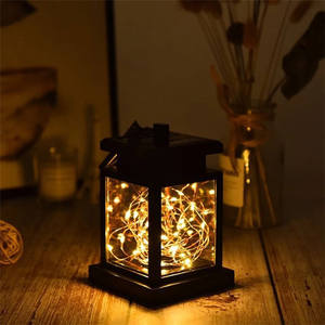 <span class=keywords><strong>Petite</strong></span> lampe solaire LED pour jardin extérieur, <span class=keywords><strong>guirlande</strong></span> Portable, <span class=keywords><strong>petite</strong></span> lampe suspendue musulmane, lune, étoile, bougie de jardin - Product Image 2