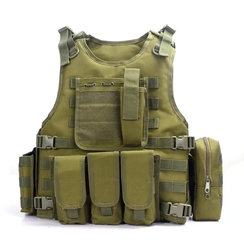 Durable Wilderness Hiking Survival Gear Modular Combination Quick Release MOLLE System Tactical Vest