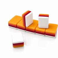 Tuiles de Mahjong et de Poker Américaines de Luxe en Acrylique à 4 Couches, Personnalisables en 10 Couleurs, 160 Pièces, Pliables, à Face Vierge, Résistantes à l'Eau et Durables, Prêtes à l'emploi