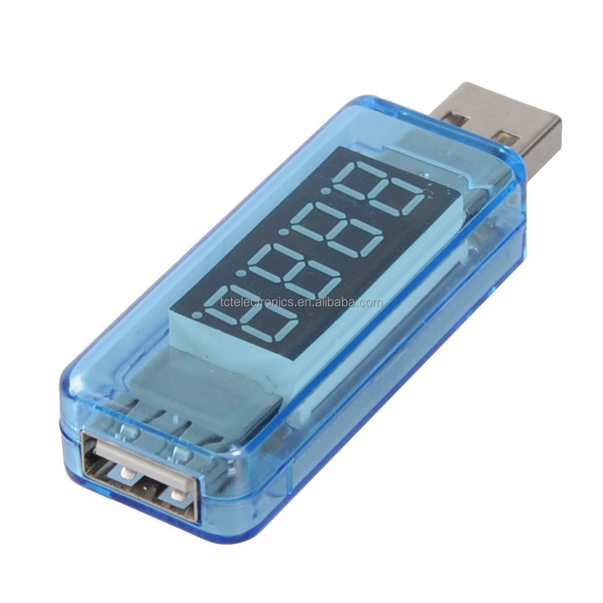Tester LCD Voltmetro Amperometro Con Porta USB, Misuratore Di Carica Per Cavi E Powerbank - 2