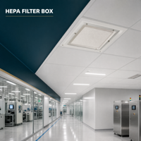 Boîtier de sortie d'air HEPA pour la ventilation d'air frais en salle blanche et les systèmes de filtration par conduits de plafond