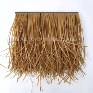 Hot Sale Eco-friendly Pvc Pe Synthetic Thatch Roofing Plastic Artificial Materials Roofing Synthetic Thatch