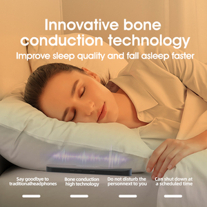 Haut-parleur intelligent pour oreiller avec contrôle du volume, minuterie et son vibrant, lecteur de musique à conduction osseuse pour le sommeil - Product Image 3