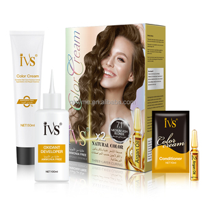 IVS prix d'usine coloration permanente des cheveux en gros sans ammoniaque à base de plantes crème de teinture pour les cheveux brun chocolat naturel - Product Image 1