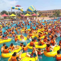Tube de piscine gonflable pour parc aquatique intérieur/extérieur, tube de rivière en PVC de 36 pouces pour piscine à dérive lente