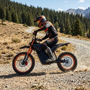 KMS Moto Elettrica 72V 4500W con Motore Centrale Brushless ad Alta Potenza, 60-75km/h, Freno Idraulico, Moto da Fuoristrada - Product Image 2