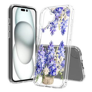 เคสโทรศัพท์มือถือแฟชั่นลายดอกไม้ใสสำหรับ <span class=keywords><strong>iPhone</strong></span> 16 PLUS 17 AIR PRO MAX กรอบด้านหลังกันกระแทก - Product Image 3