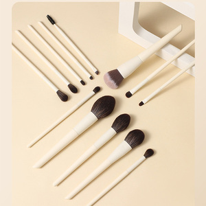 Juego de 10 Brochas de Maquillaje de Pelo Sintético con Mango de Madera Colorido, Brochas de Maquillaje Cosméticas con Logotipo Personalizado - Product Image 6