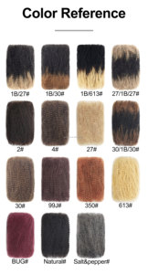 Cheveux brésiliens Remy 100 % naturels en vrac pour tresses afro pré-étirées – Sans produits chimiques - Product Image 2
