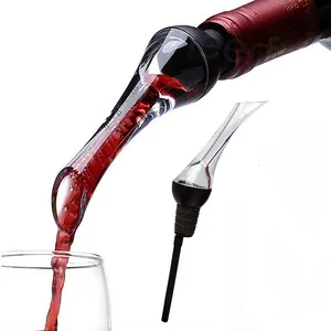 Custom Wine Aerator Pourer No Spillage Aerating Pourer Rapid Oxidation Red Wine Decanter Stopper Set Wine Dispenser Aerator Kit