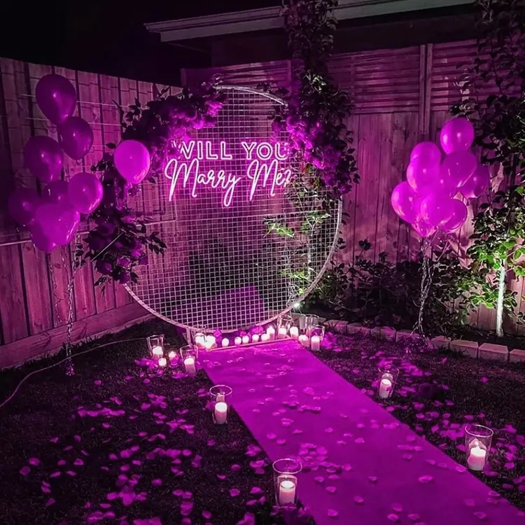 Engagement Led Wedding Will you marry me Led Neon Sign Custom Neon Sign light for party decoration