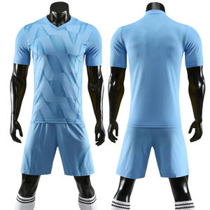 Jersey sepak bola kustom grosir kaus sepak bola berpori pakaian sepak bola 100% poliester - Product Image 5