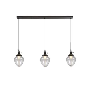 Lámpara colgante de globo de cristal blanco, luz led moderna individual para comedor, dormitorio