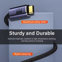 Câble USB4 USB-C Thunderbolt 4 3 avec vidéo 8K 60Hz, 20 Gbps, 20V 5A PD 100W, charge rapide pour PS5, Nintendo Switch, MacBook Pro
