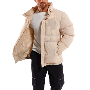 Chaqueta Acolchada de Algodón Grueso para Hombre, con Capucha y Cierre, Tejida, Ecológica, Informal, de Invierno, Servicio OEM de Fábrica - Product Image 3