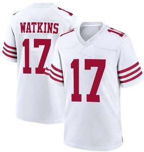 Nuova Collezione San 49 Rivalities # Fede (o Fidanzato) fedele # 13 Purdy # 23 McCaffrey # Maglie da Football Americano Warner 54 Cucite di Alta Qualità - Product Image 2