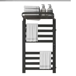 New Design Professional Towel Rack Warmer Electric Wall-Mounted Heated Towel Drying Kitchen Rack For Towel Shelf Bathroom
