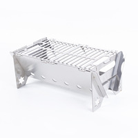 Barbecue au charbon de bois pliable et amovible, portable, pour le camping, les pique-niques et la cuisson de la viande en extérieur