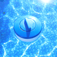 Accessoires pour piscine écologiques, distributeur de chlore flottant en plastique BLEU pour piscine