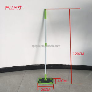 Qingle <span class=keywords><strong>mop</strong></span> in tessuto Non tessuto con 2 manico telescopico in metallo asciutto e bagnato pulizia rapida in microfibra <span class=keywords><strong>mop</strong></span> per pavimenti usa e getta facile da pulire - Product Image 3