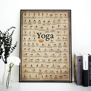 Póster <span class=keywords><strong>de</strong></span> <span class=keywords><strong>Yoga</strong></span> en Lienzo Impermeable sin Marco para Colgar, Decoración <span class=keywords><strong>de</strong></span> Pared para Estudio <span class=keywords><strong>de</strong></span> Pilates, Ilustración <span class=keywords><strong>de</strong></span> Postura <span class=keywords><strong>de</strong></span> <span class=keywords><strong>Yoga</strong></span> para Dormitorio - Product Image 2