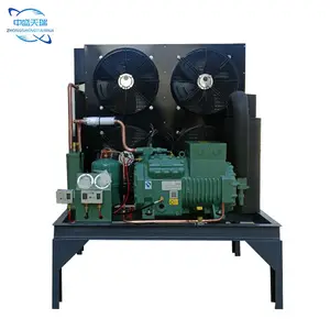 Low Temp Refrigeration Air Cooling Equipment R404a Refrigerant Cold Room Open Type Condensing Unit Frozen Meat Of Bitzer