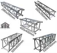 290*290mm Exposición de aluminio al aire libre concierto eventos boda escenario iluminación espectáculo altavoz arco techo espiga Truss