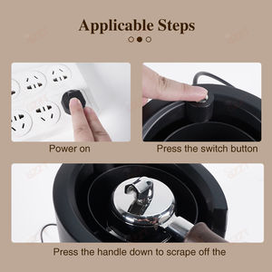 Barista Tools Nettoyant automatique pour expresso Machine de nettoyage de porte-filtre électrique Knock Box Nettoyant de porte-filtre à café 352 tr/min - Product Image 3