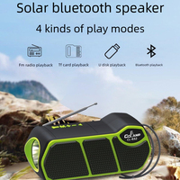 Lampe torche solaire portable USB pour haut-parleur, radio FM, rechargeable, IP44, lanterne de camping extérieure, lampe LED d'urgence portative